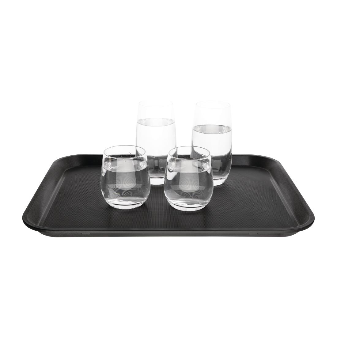 Kristallon Non-slip Tray Black 14 x 18 in