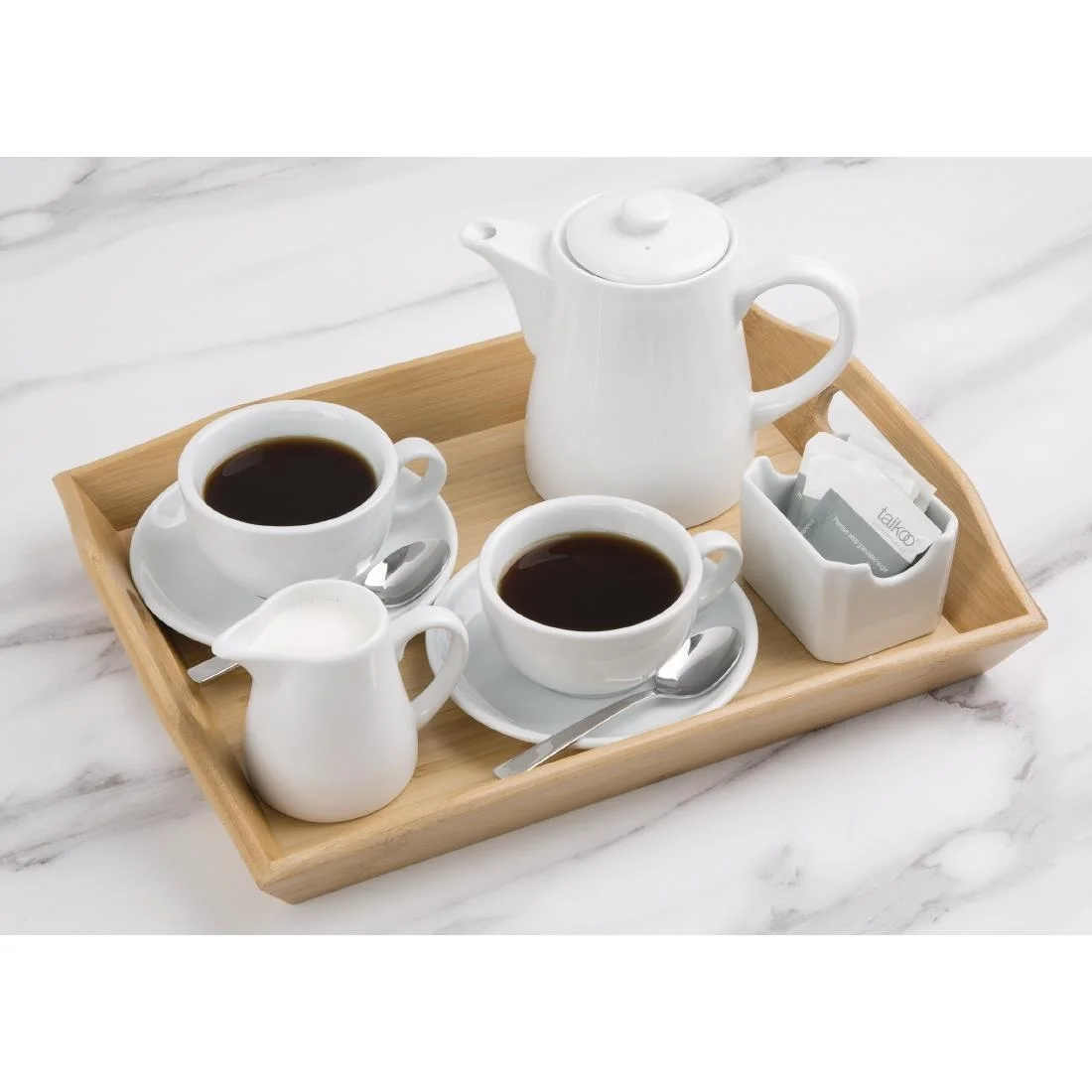 Olympia Whiteware Elegant Cups 230ml 8oz - Image 6