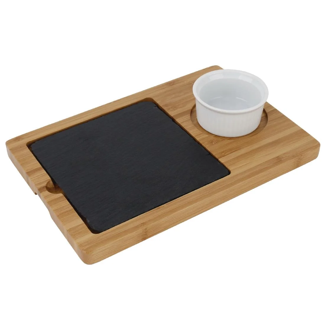 Olympia Wooden Base for Slate Platter 240 x 160mm - Image 2