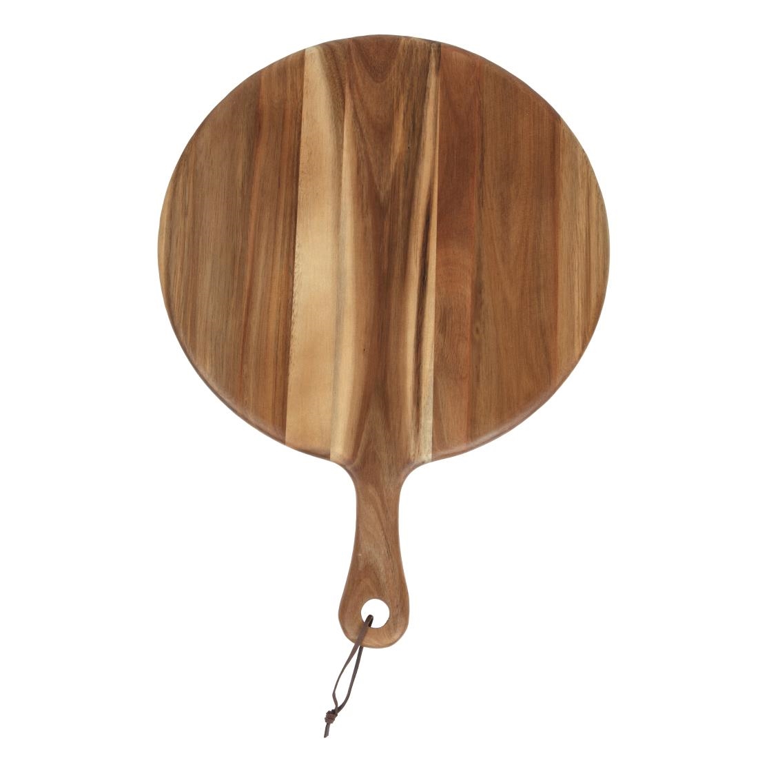 Olympia Acacia Handled Wooden Board Round 355mm