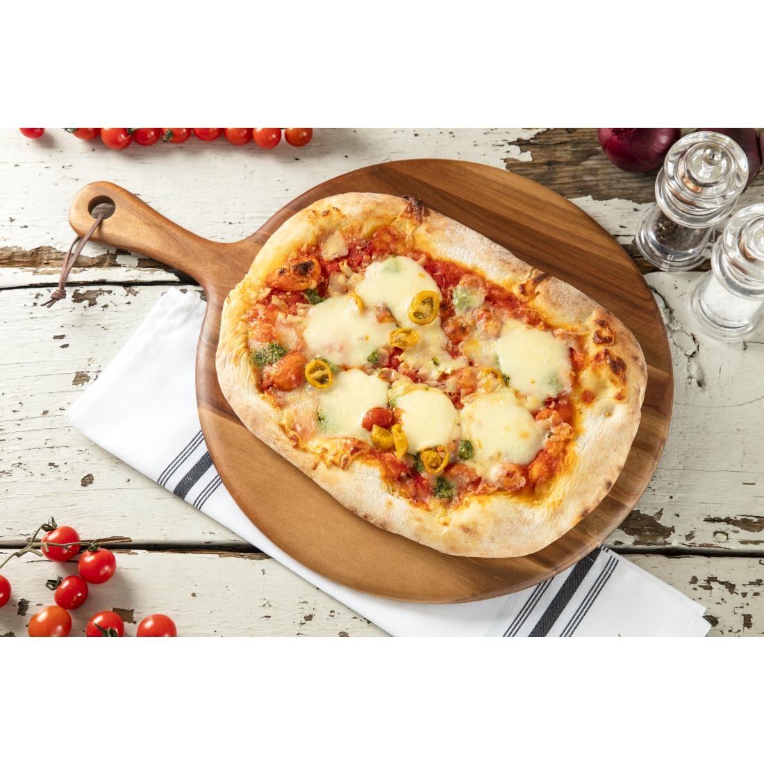 Olympia Acacia Handled Wooden Board Round 355mm