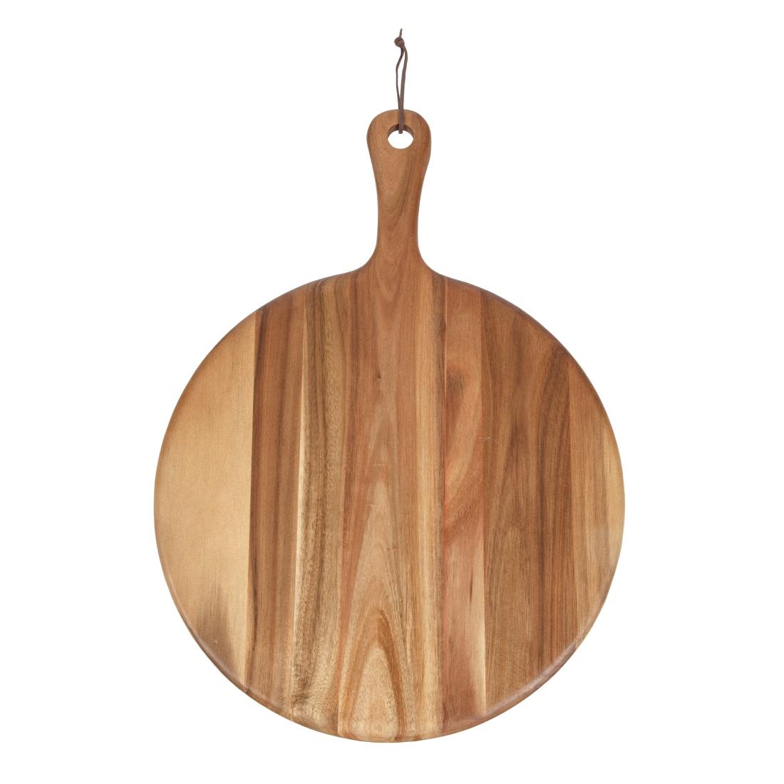 Olympia Acacia Handled Wooden Board Round 355mm