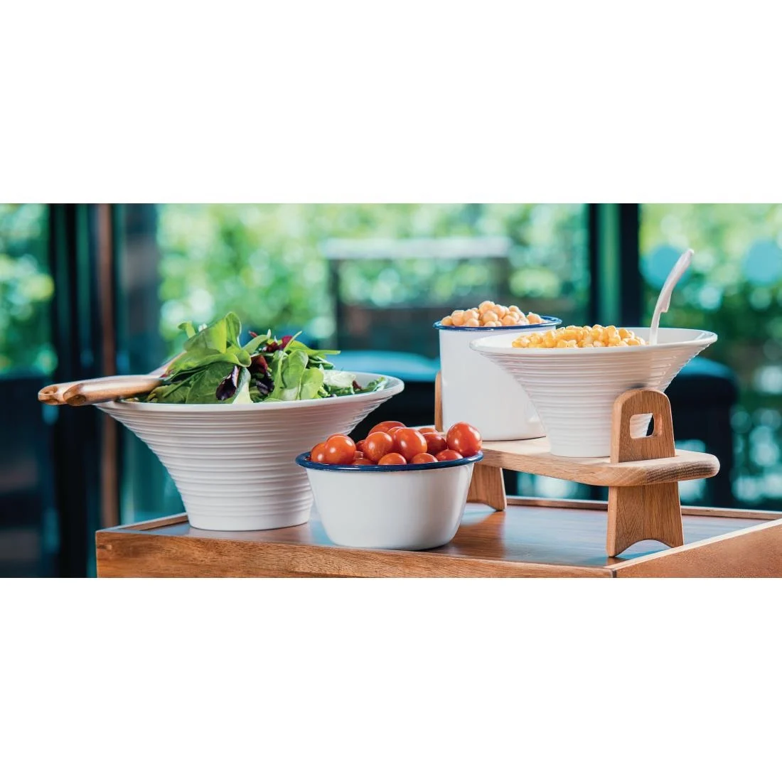 Olympia Large Enamel Soup Mug 670ml