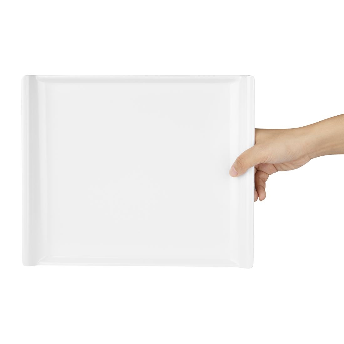 Kristallon Melamine Platter White 300 x 250mm