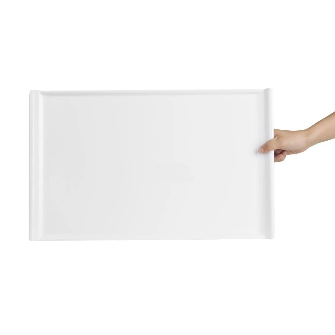 Kristallon Melamine Platter White 530 x 330mm - Image 6