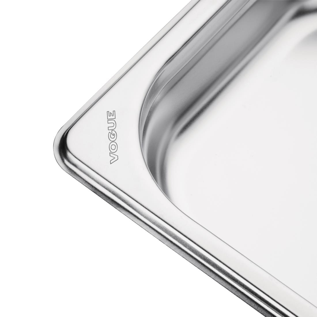 Vogue Stainless Steel GN 1/3 Pan 40mm