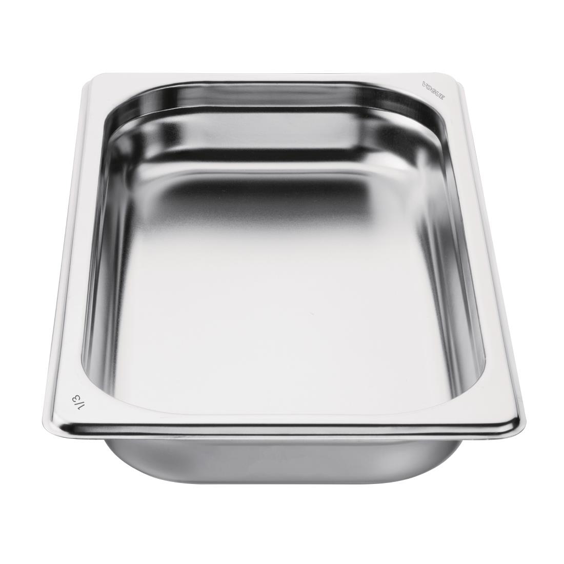 Vogue Stainless Steel GN 1/3 Pan 40mm