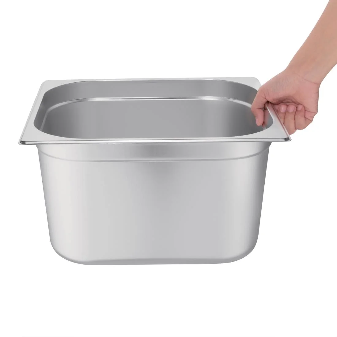 Vogue Stainless Steel GN 2/3 Pan 200mm - Image 3