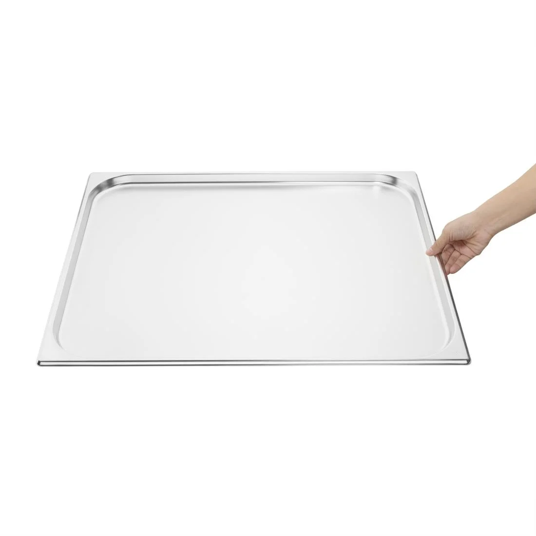 Vogue Stainless Steel GN 2/1 Double Size Gastronorm Pan 20mm - Image 5