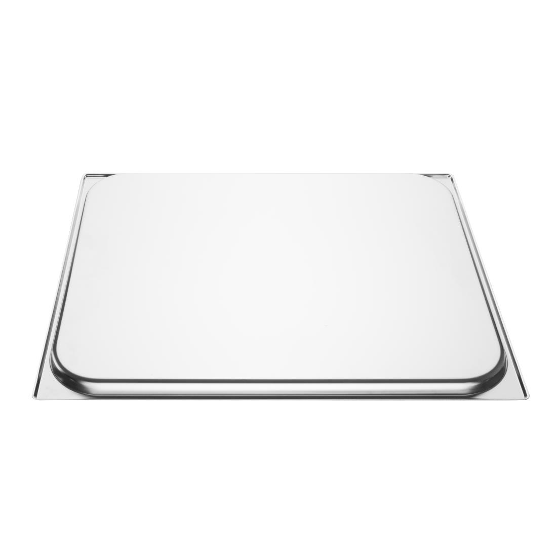 Vogue Stainless Steel GN 2/1 Double Size Gastronorm Pan 20mm