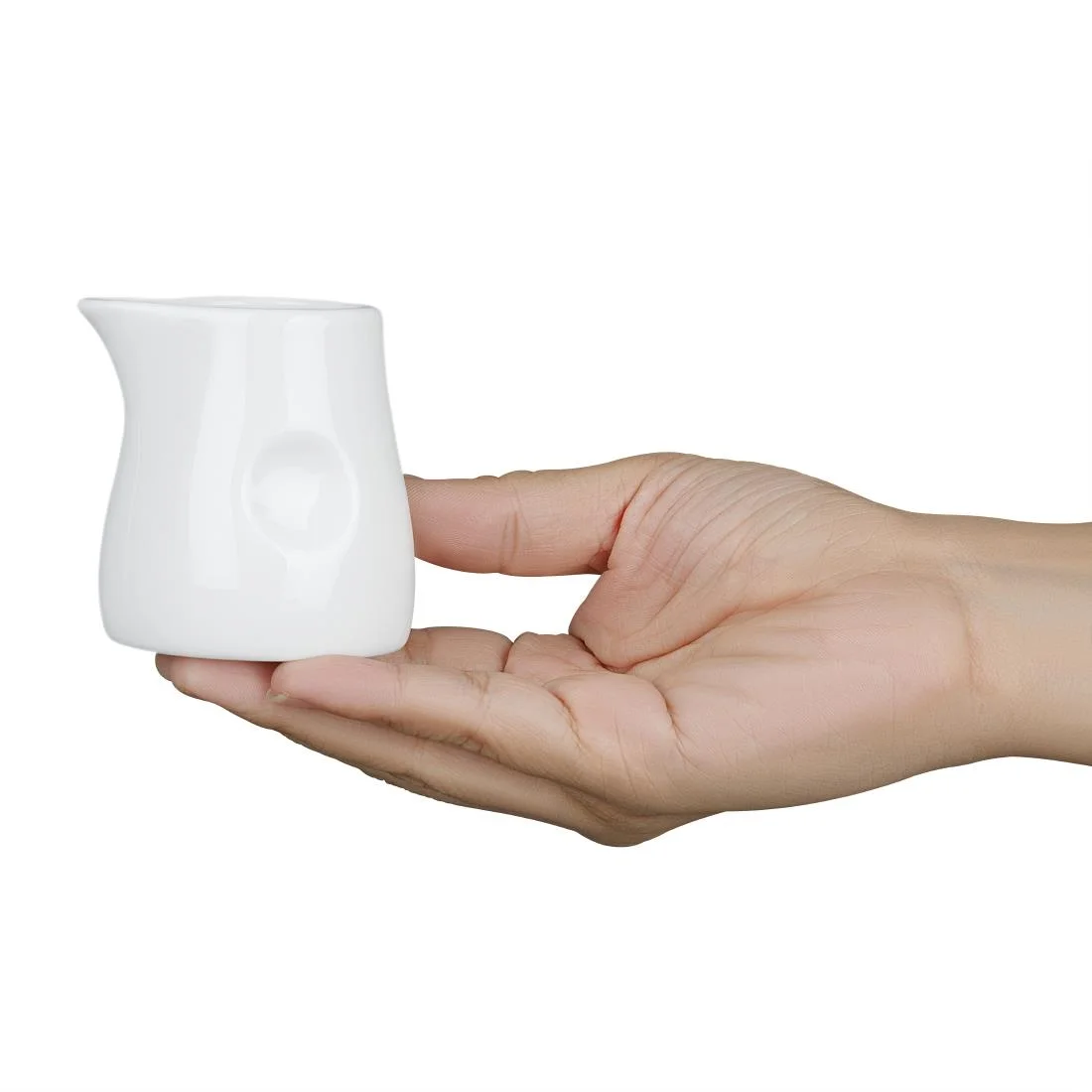 Olympia Dimpled Milk Jugs 70ml - Image 5