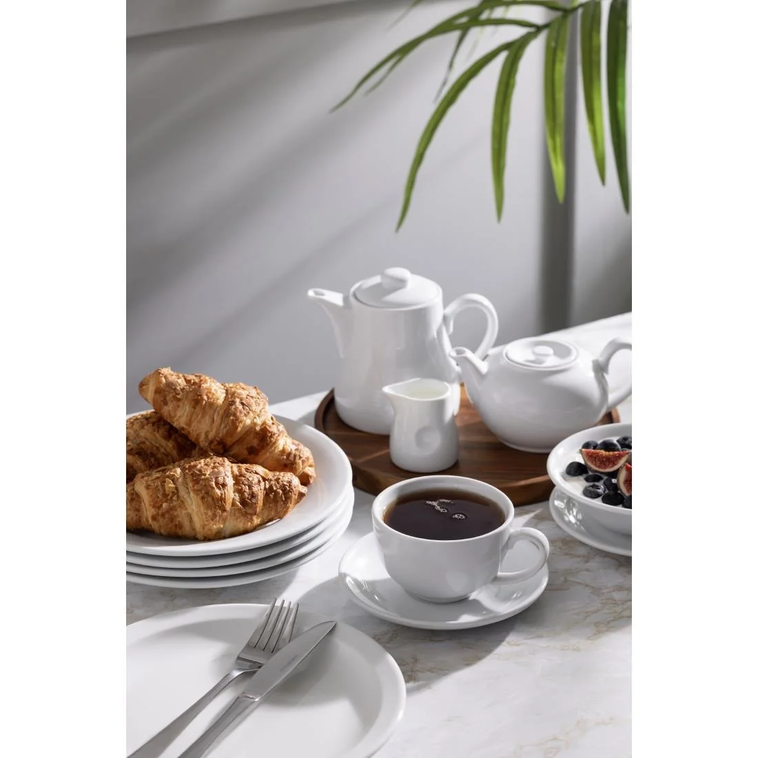 Olympia Whiteware Teapots 426ml 15oz - Image 9