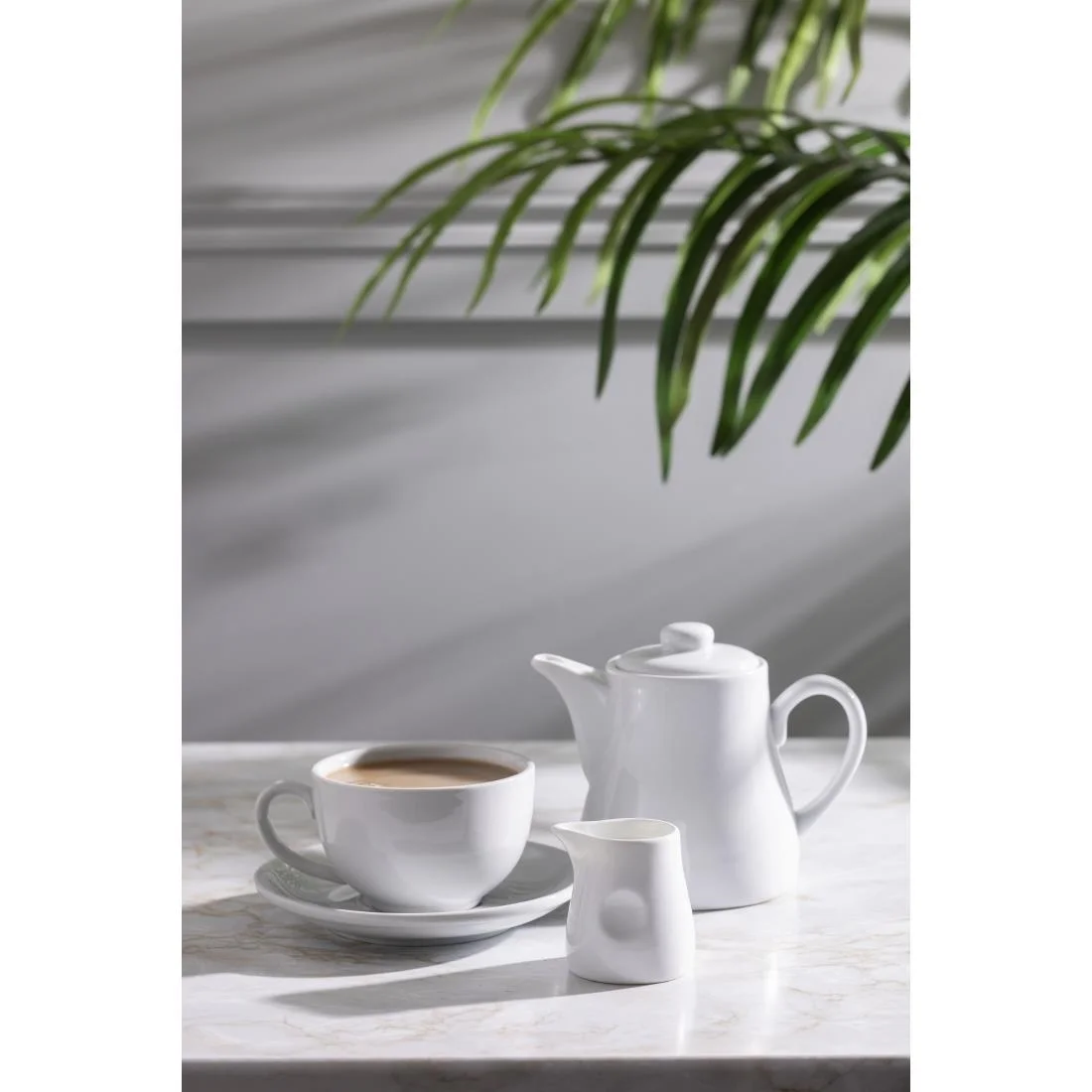 Olympia Whiteware Elegant Cups 230ml 8oz - Image 7