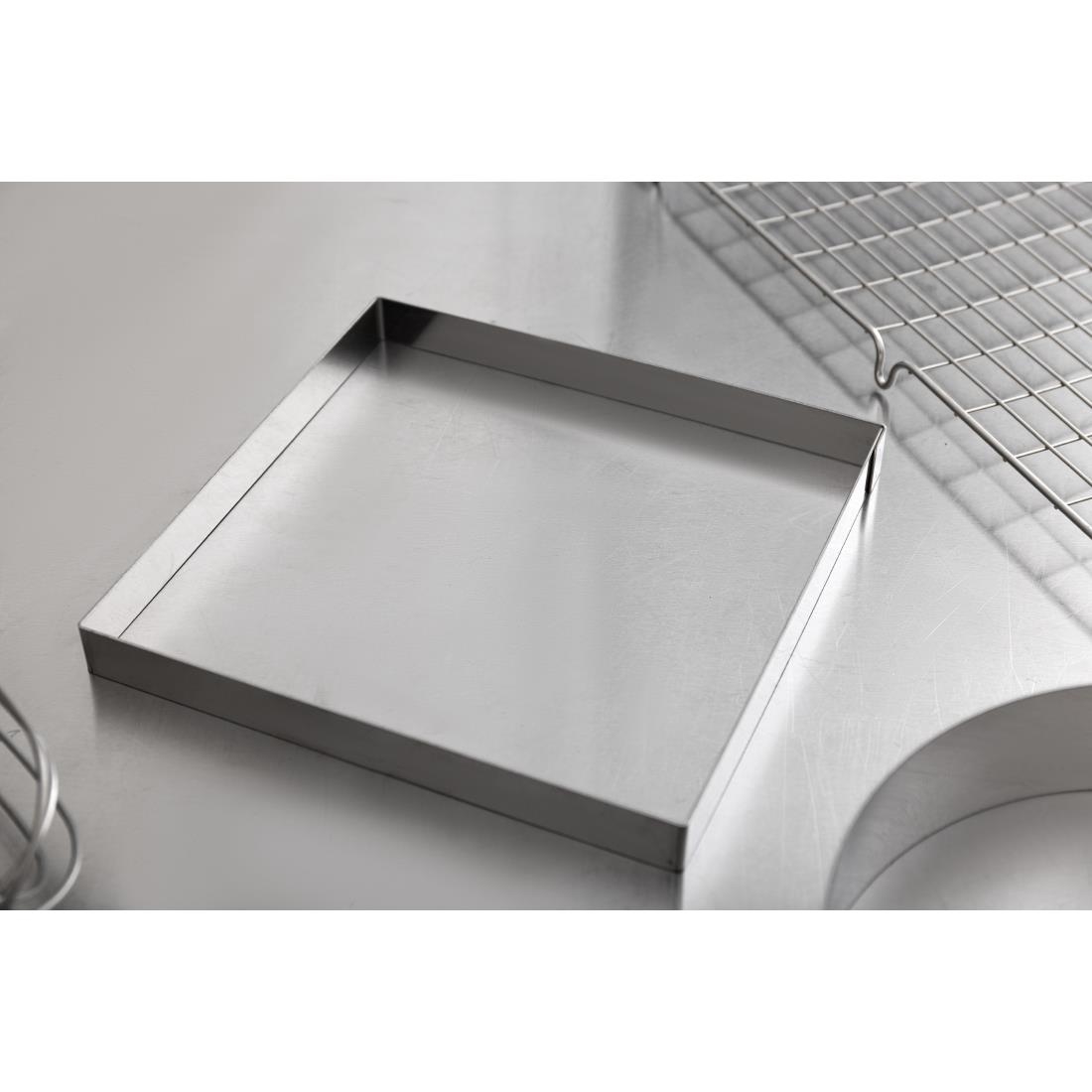 De Buyer Stainless Steel Square Ring 200mm x 20mm