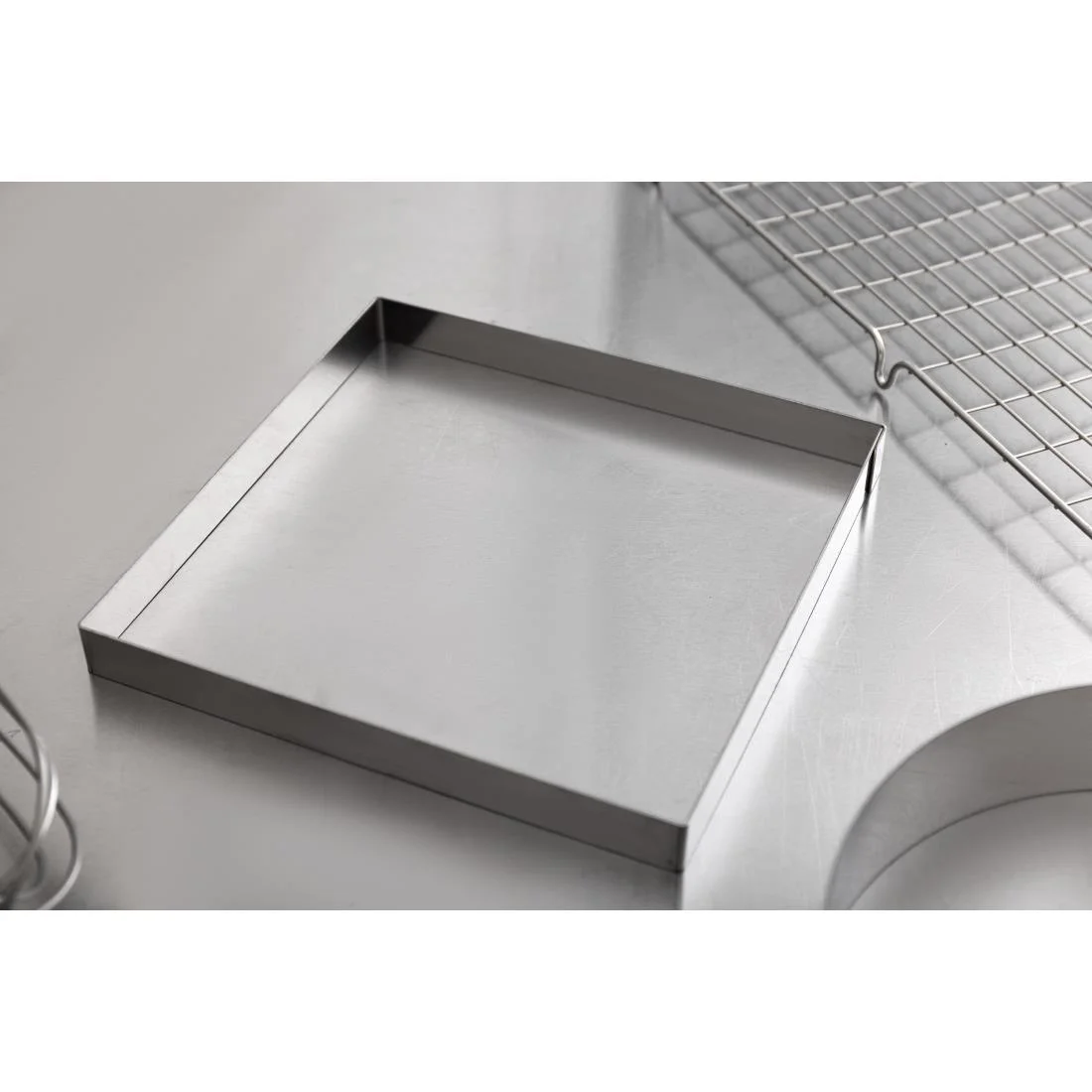 De Buyer Stainless Steel Square Ring 200mm x 20mm - Image 6
