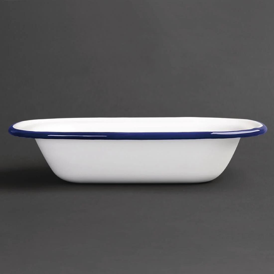 Olympia Enamel Pie Dishes Rectangular 180 x 135mm - Image 4