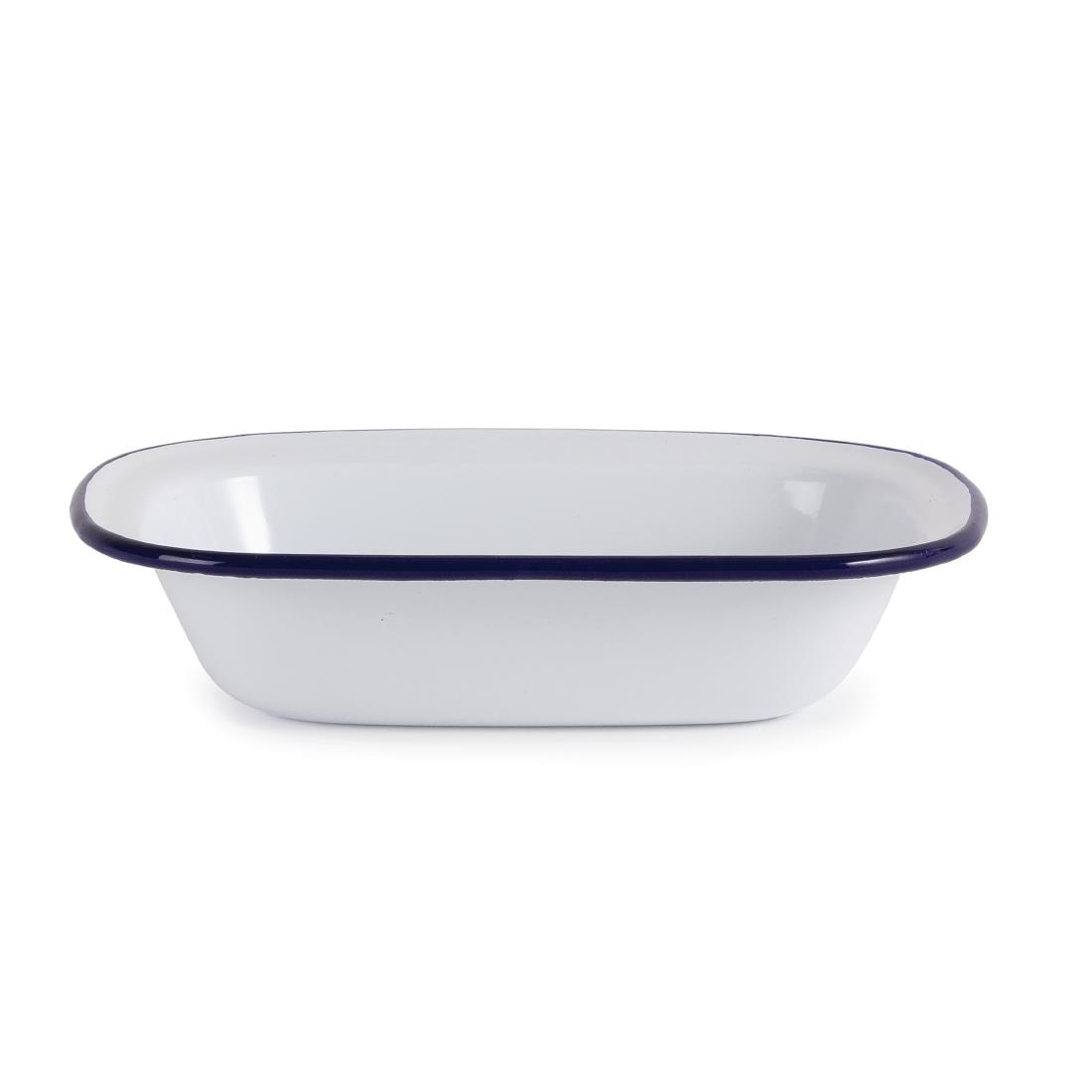 Olympia Enamel Pie Dishes Rectangular 180 x 135mm