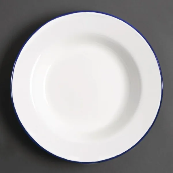 Olympia Enamel Soup Plates 245mm