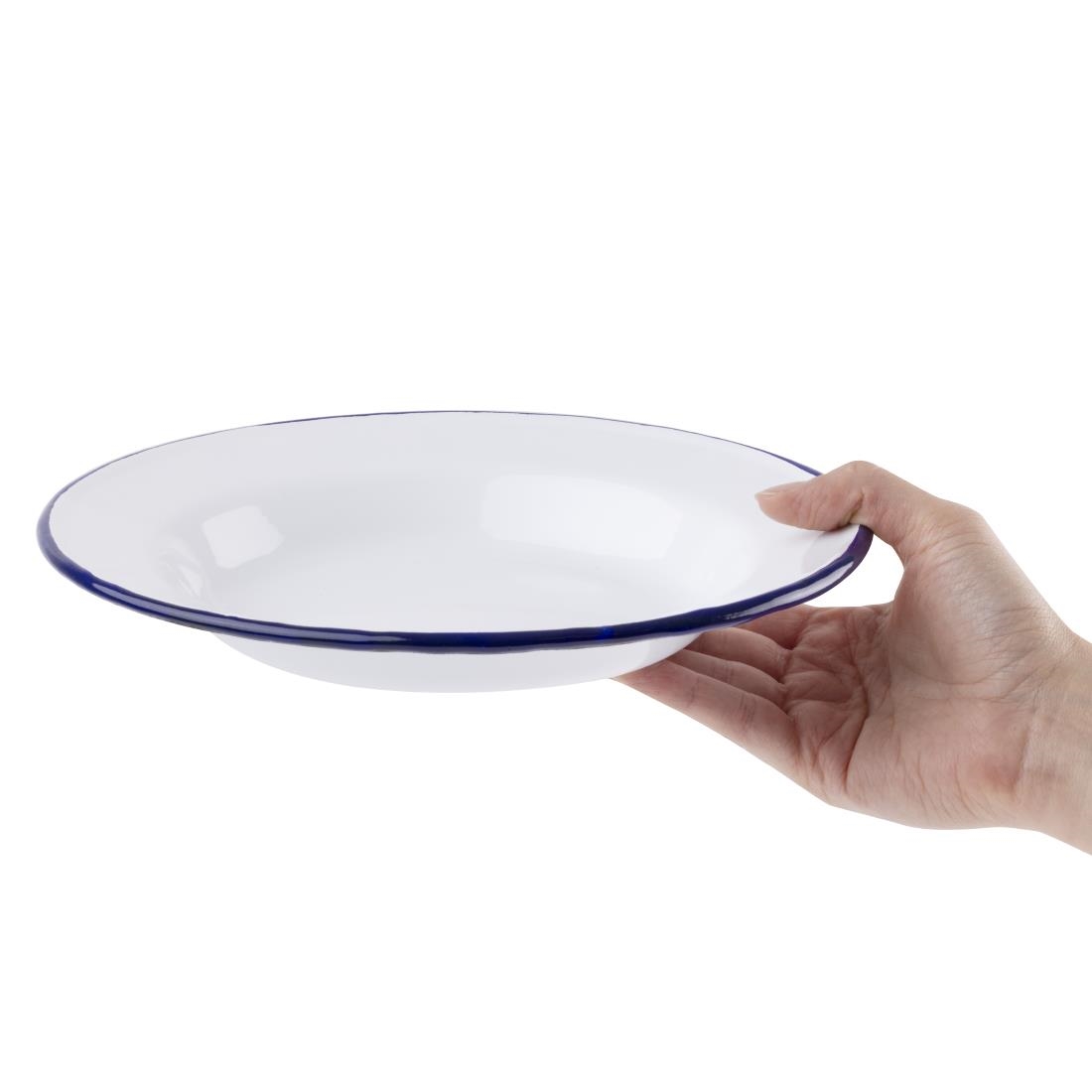 Olympia Enamel Soup Plates 245mm