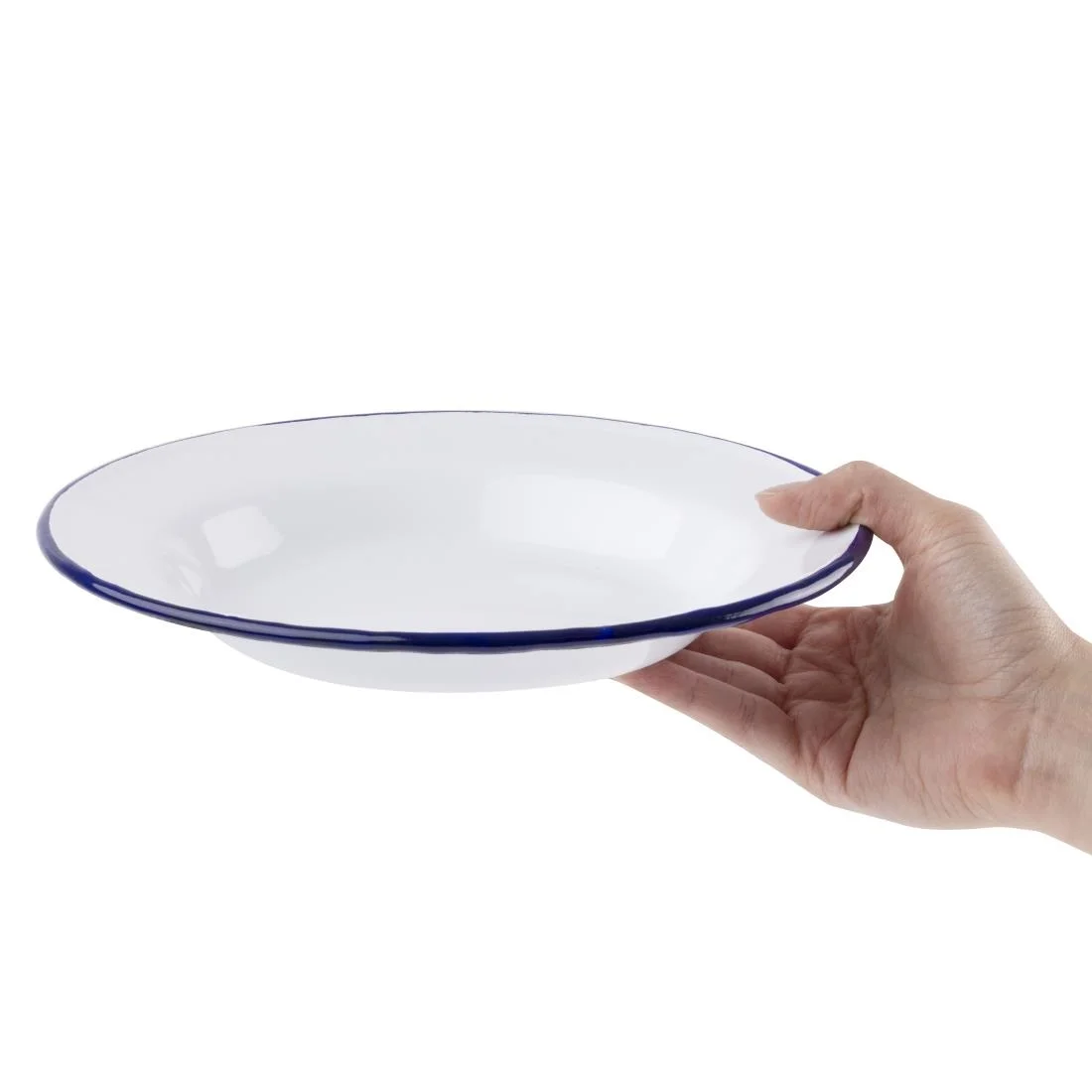 Olympia Enamel Soup Plates 245mm - Image 6