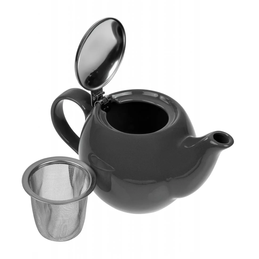 Olympia Cafe Teapot 510ml Charcoal - Image 4