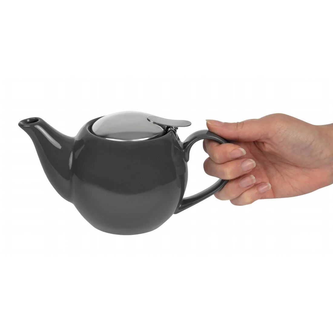Olympia Cafe Teapot 510ml Charcoal - Image 5