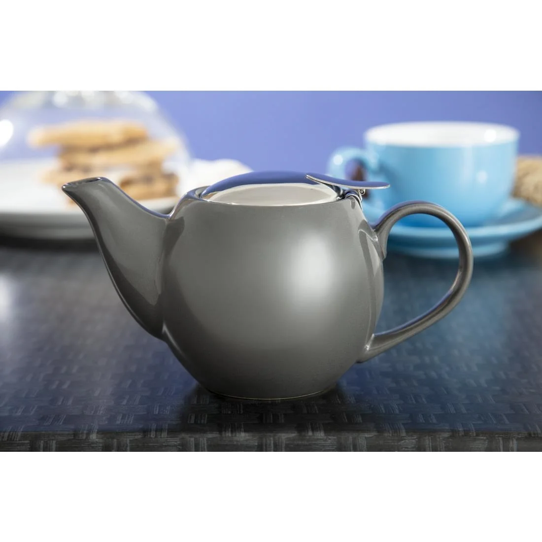 Olympia Cafe Teapot 510ml Charcoal - Image 6