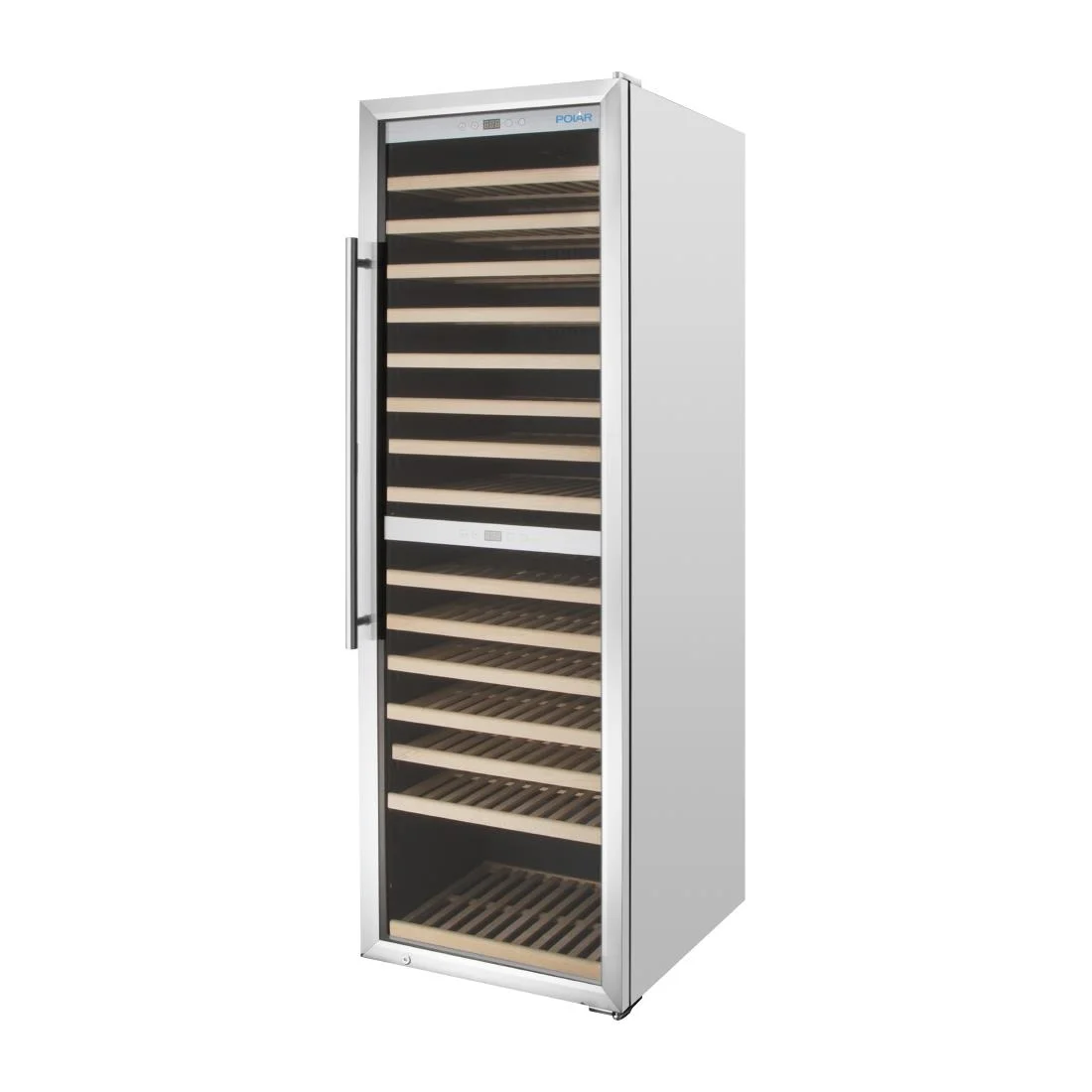 Polar G-Series Dual Zone Wine Fridge Stainless Steel - 172 Bottle - Image 3