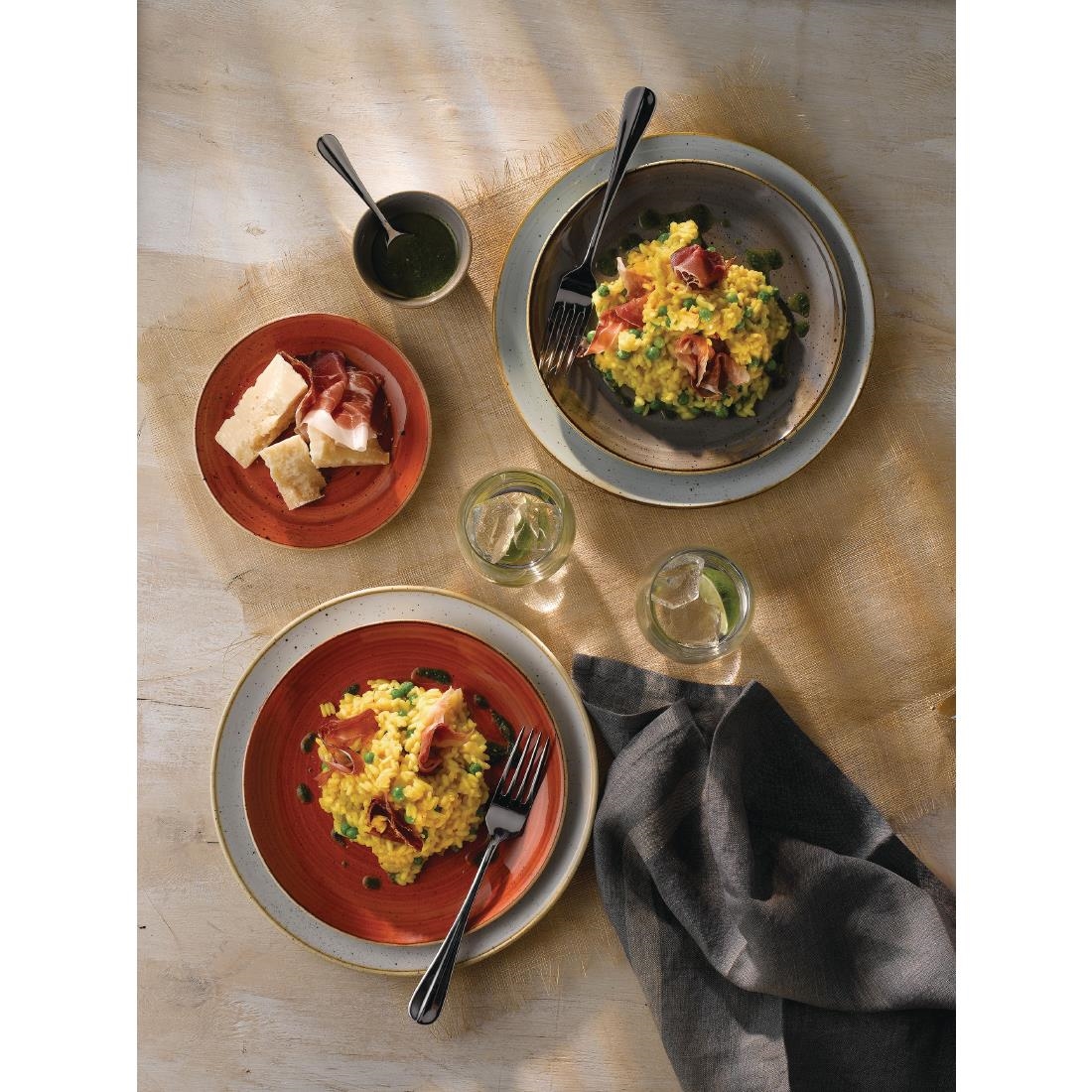 Churchill Stonecast Round Coupe Plate Barley White 295mm