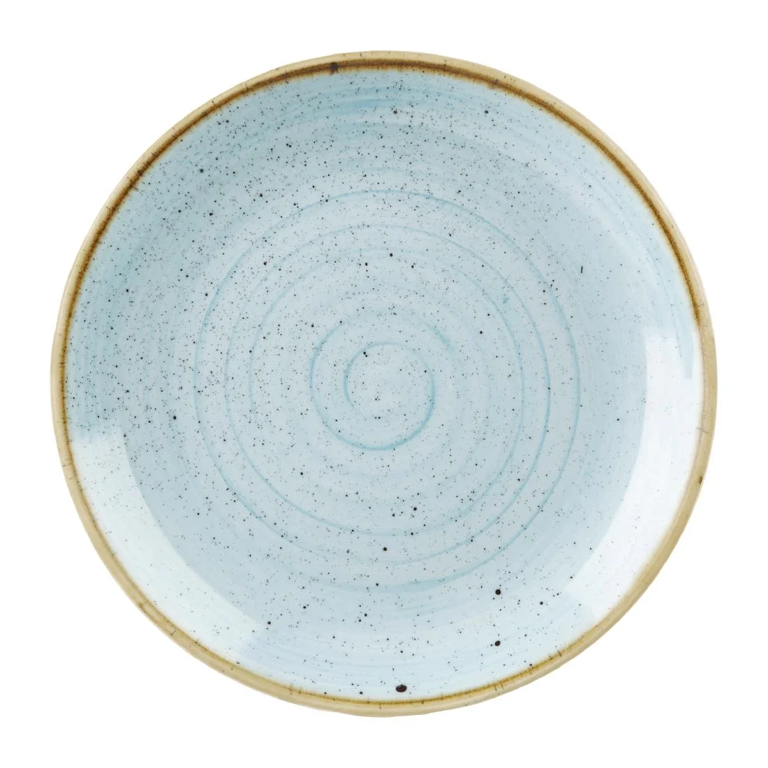 Churchill Stonecast Round Coupe Plate Duck Egg Blue 295mm