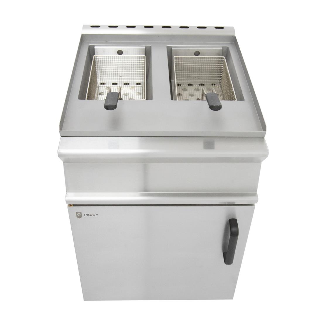 Parry Double Natural Gas Pedestal Fryer PDGF
