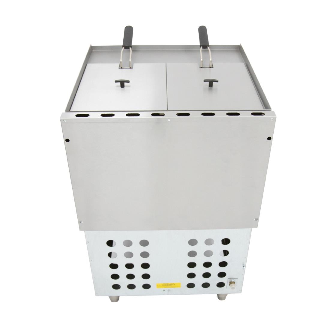 Parry Double Natural Gas Pedestal Fryer PDGF