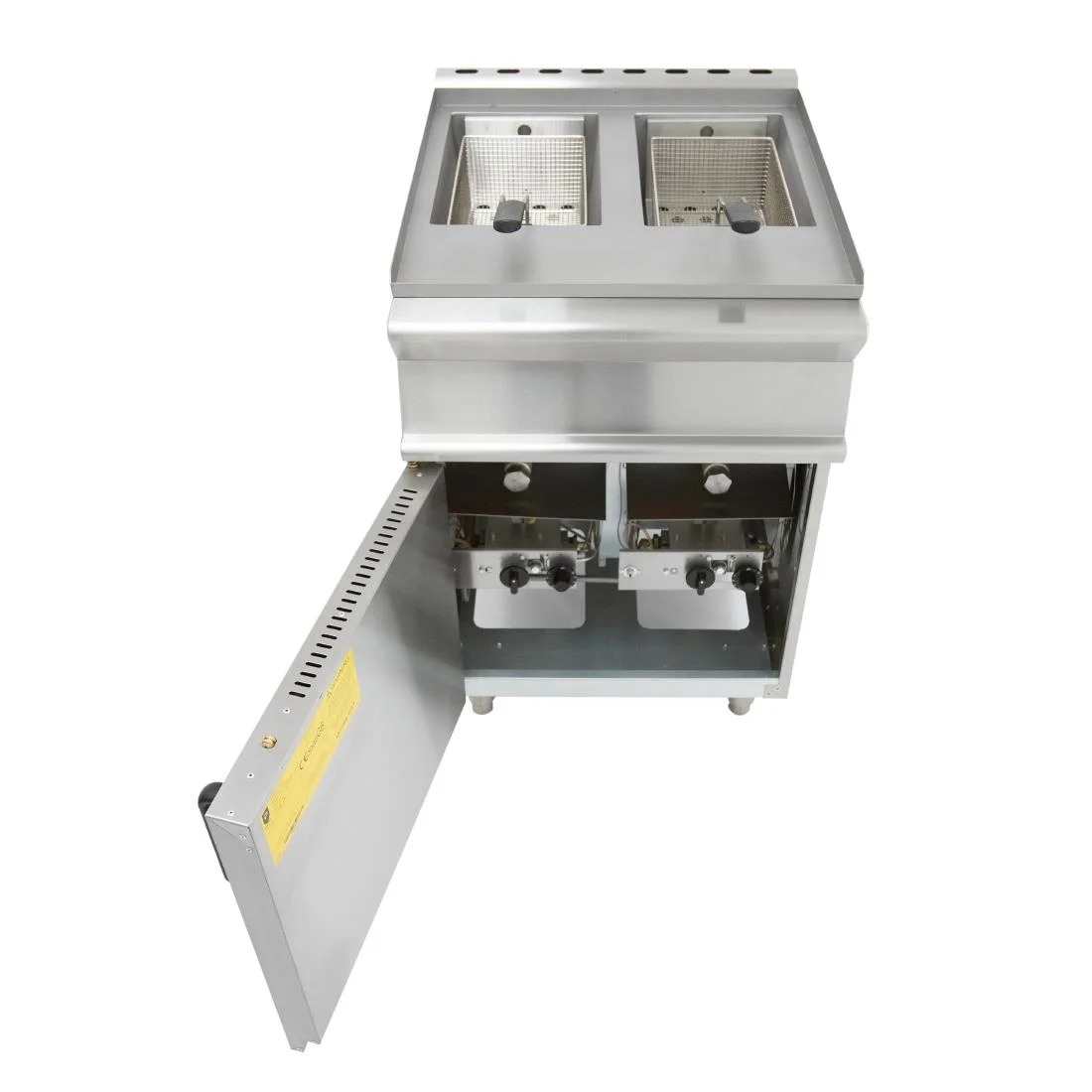 Parry Double Natural Gas Pedestal Fryer PDGF - Image 6