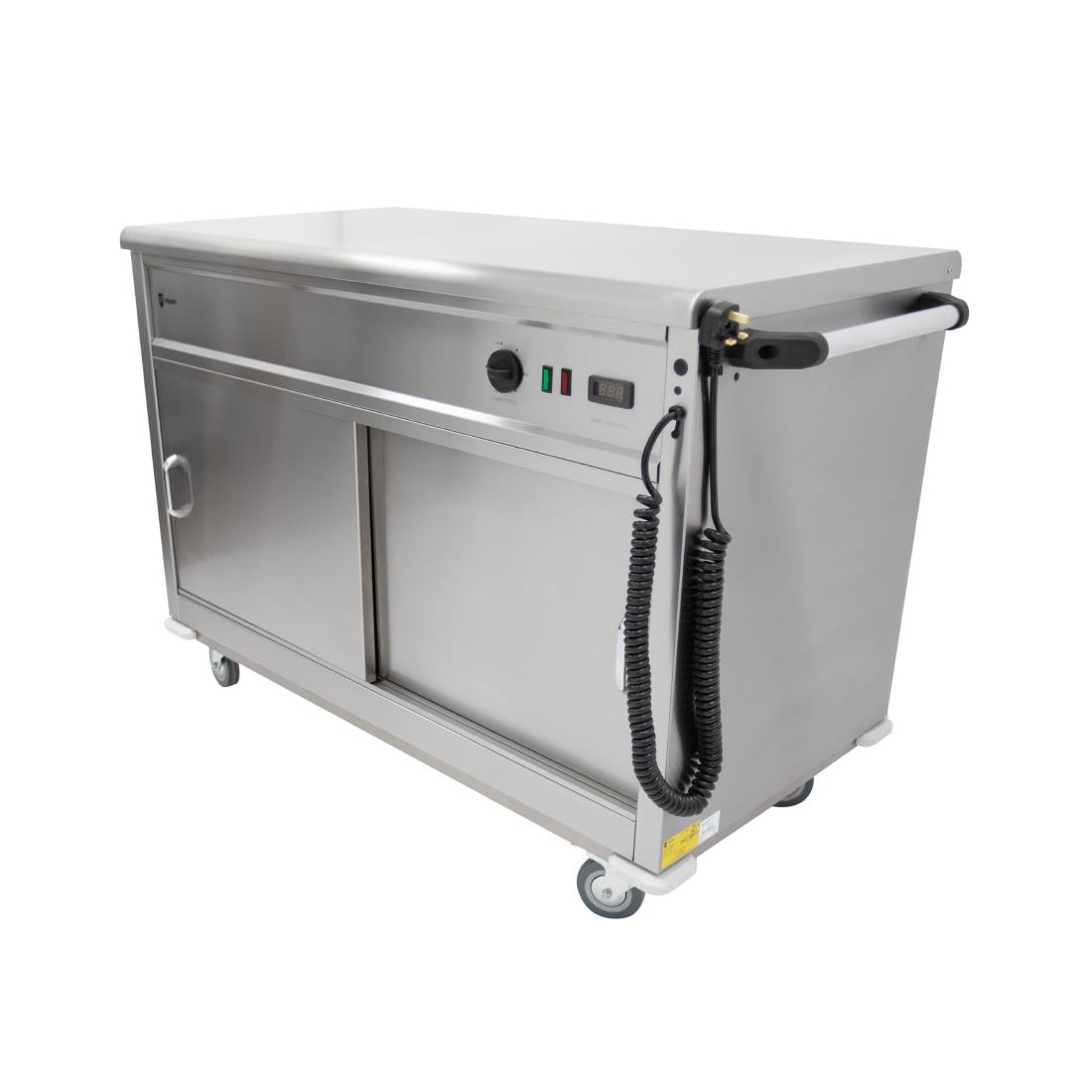 Parry Mobile Hot Cupboard with Flat Top MSF12
