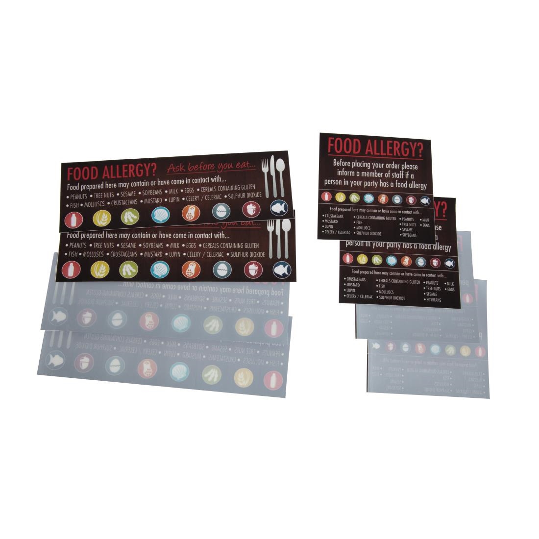 Food Allergen Window and Wall Stickers
