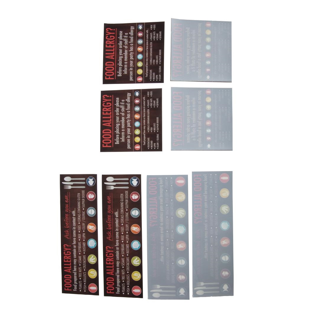 Food Allergen Window and Wall Stickers