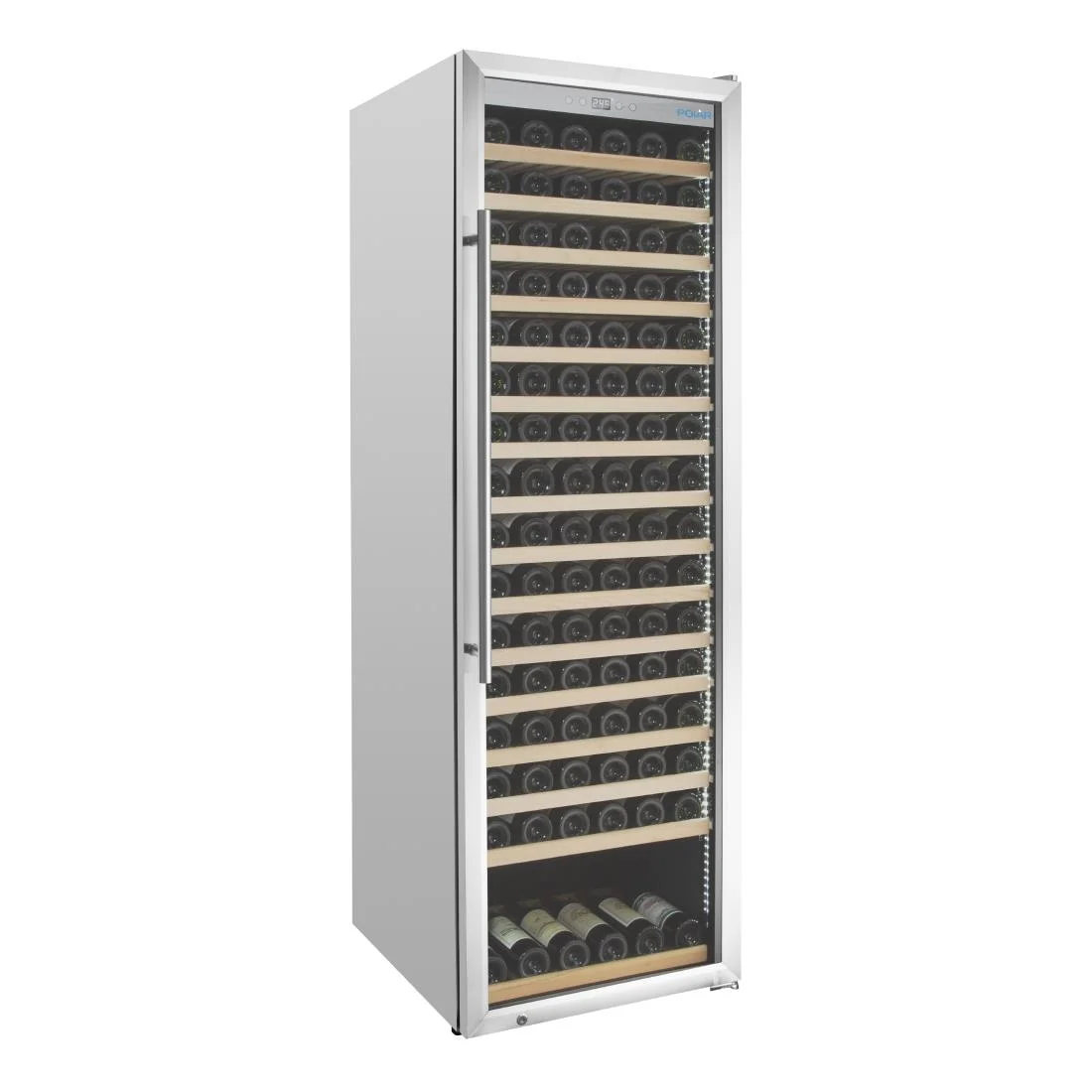 Polar G-Series Single Zone Wine Fridge Stainless Steel 187 bottles - Image 4