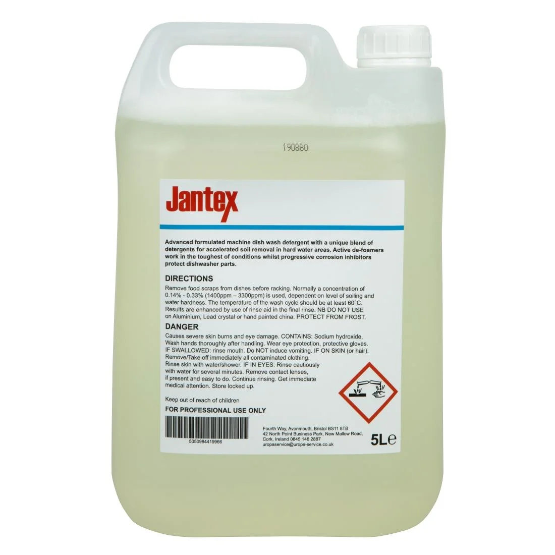 Jantex Pro Dishwasher Detergent 5 Litre - Image 3