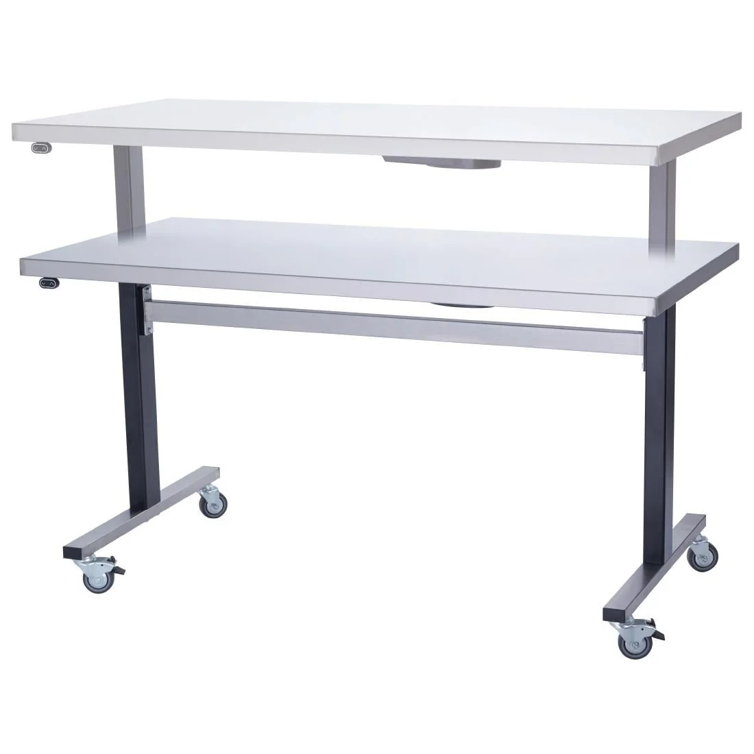 Parry Stainless Steel Adjustable Height Table Wide Electric Mobile 1000mm - Image 2