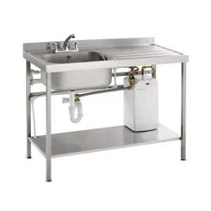 Parry Stainless Steel Fully Assembled Sink Right Hand Drainer 1400mm