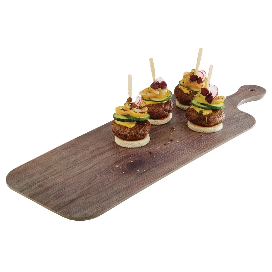 APS Oak Effect Rectangle Handled Paddle Board 480mm - Image 3