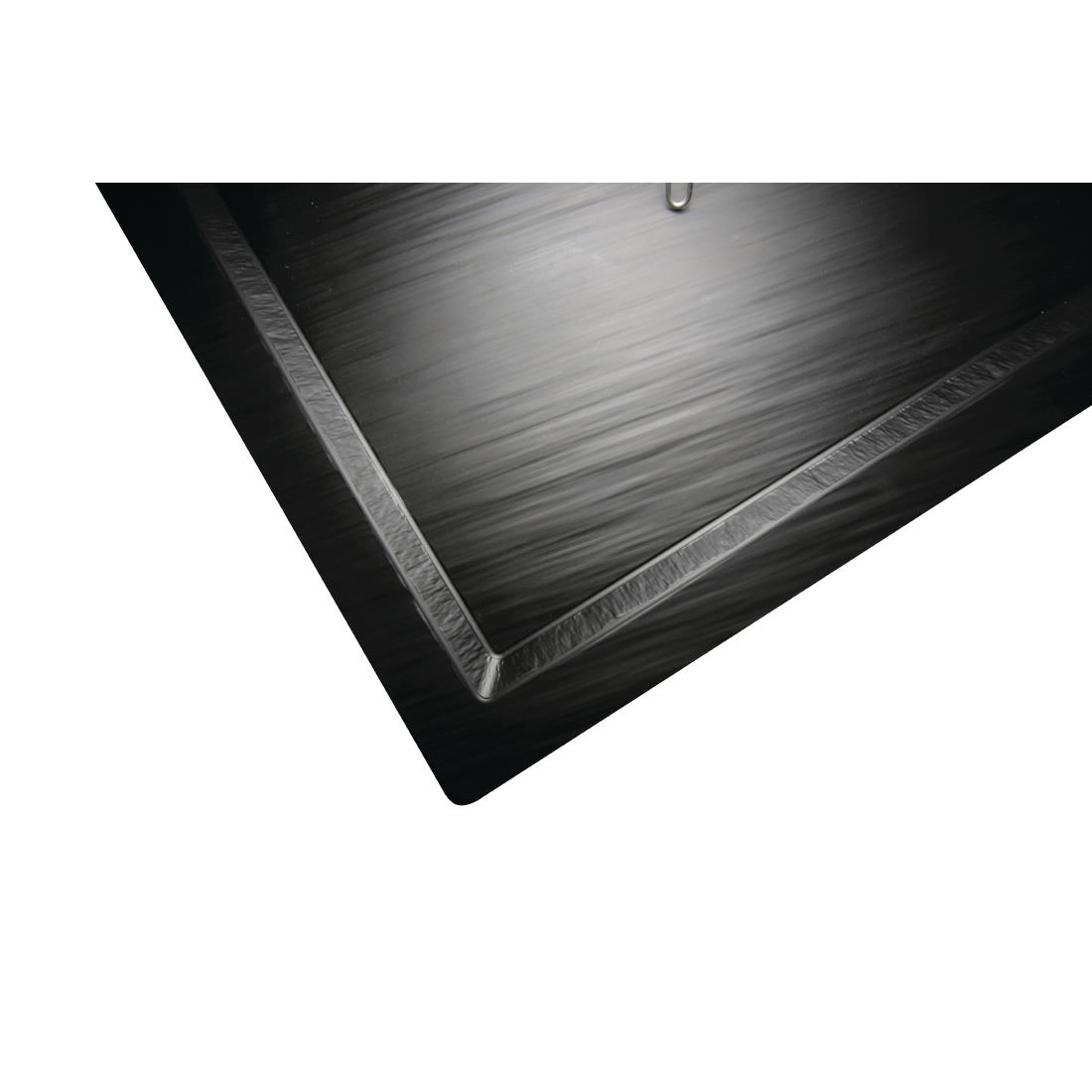 APS Slate Effect Melamine Tray with Rim 1/1GN