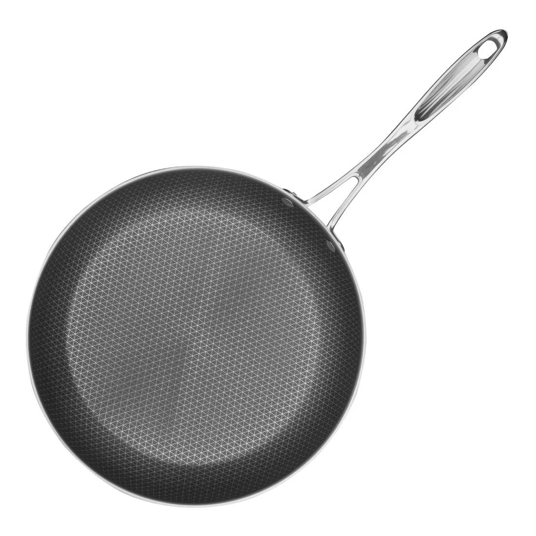 Vogue Tri-Shield Stainless Steel Frying Pan with Clad Coating 28cm - Image 5