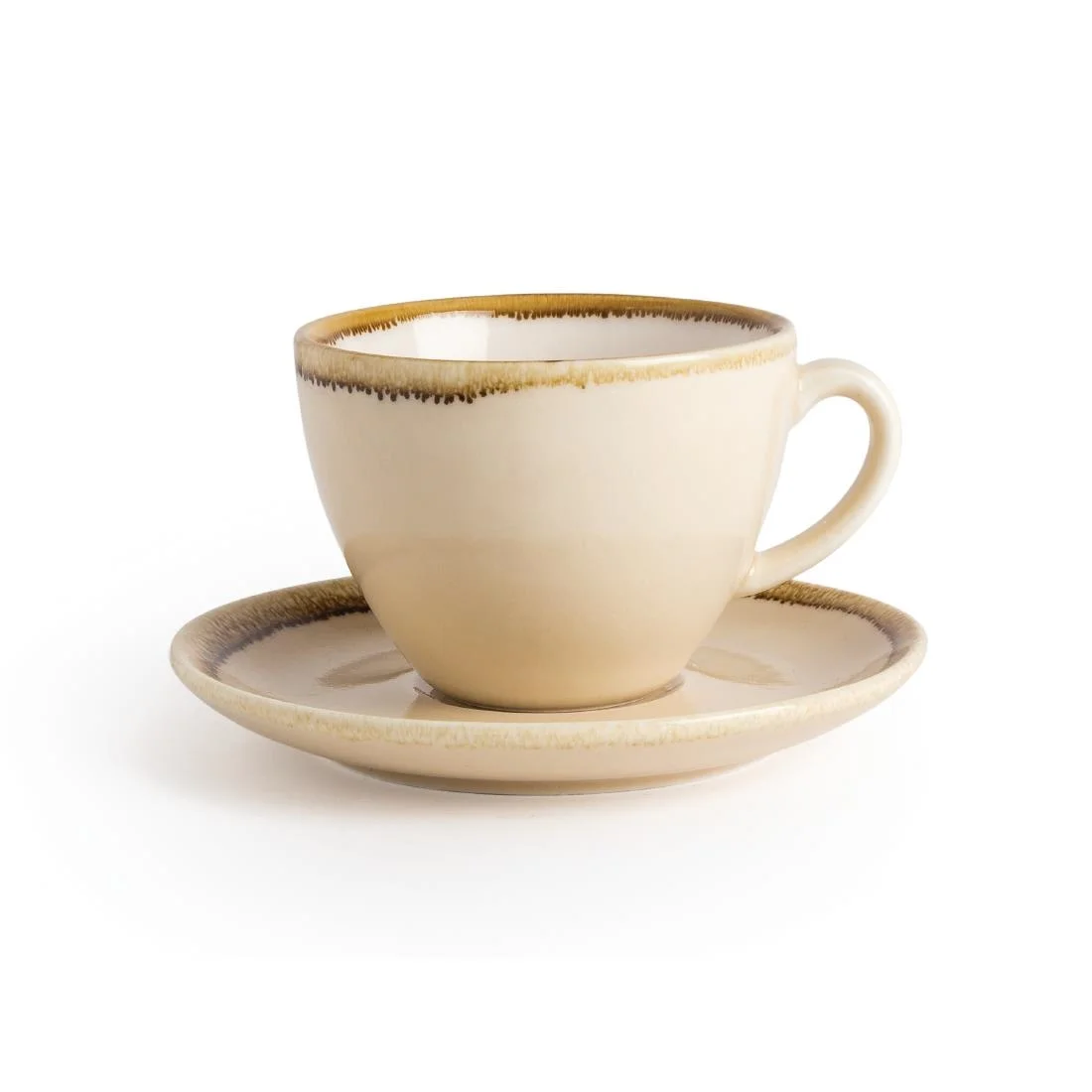 Olympia Kiln Cappuccino Saucer Sandstone 140mm - Image 2