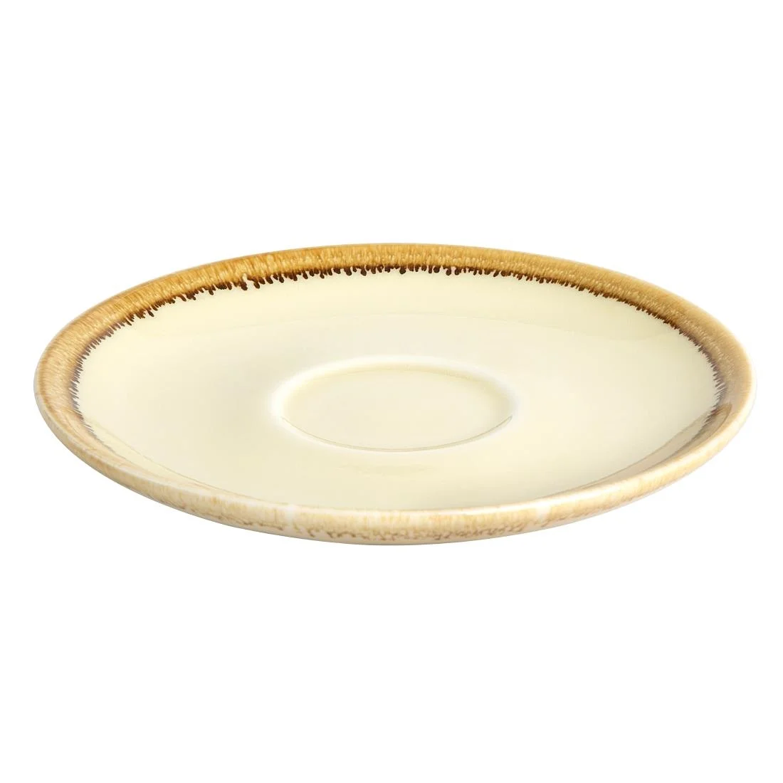 Olympia Kiln Cappuccino Saucer Sandstone 160mm - Image 3