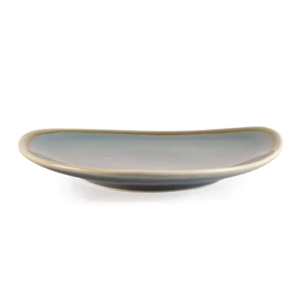 Olympia Kiln Triangular Plate Ocean 165mm