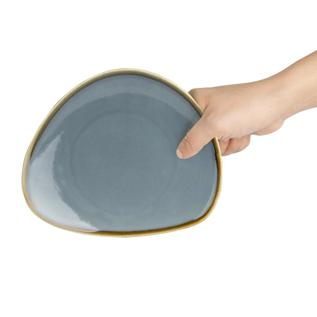Olympia Kiln Triangular Plate Ocean 165mm - Image 6