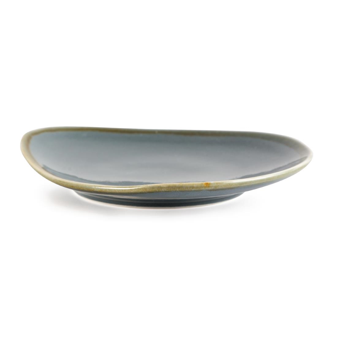 Olympia Kiln Triangular Plate Ocean 280mm