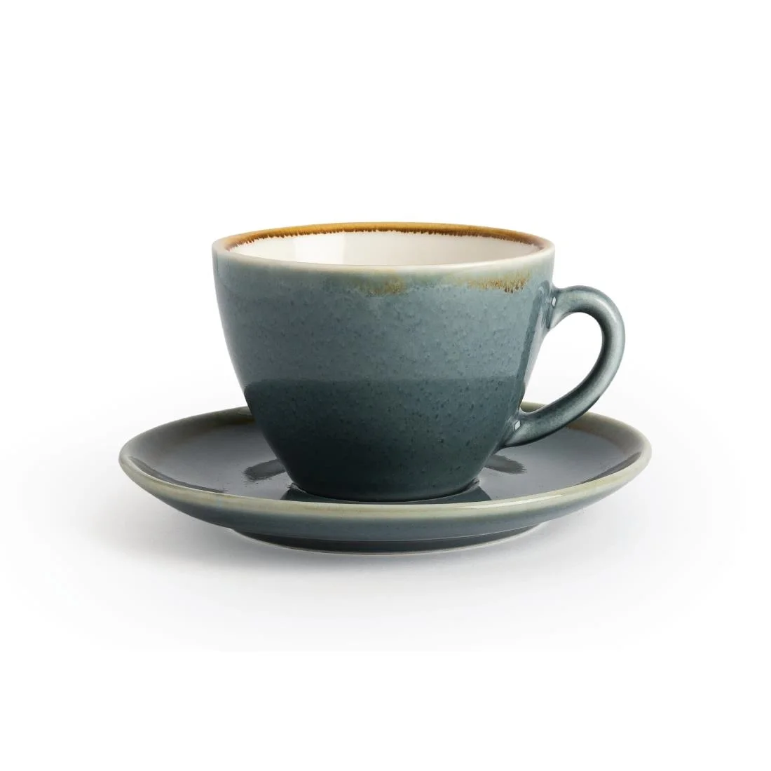 Olympia Kiln Cappuccino Cup Ocean 230ml - Image 2