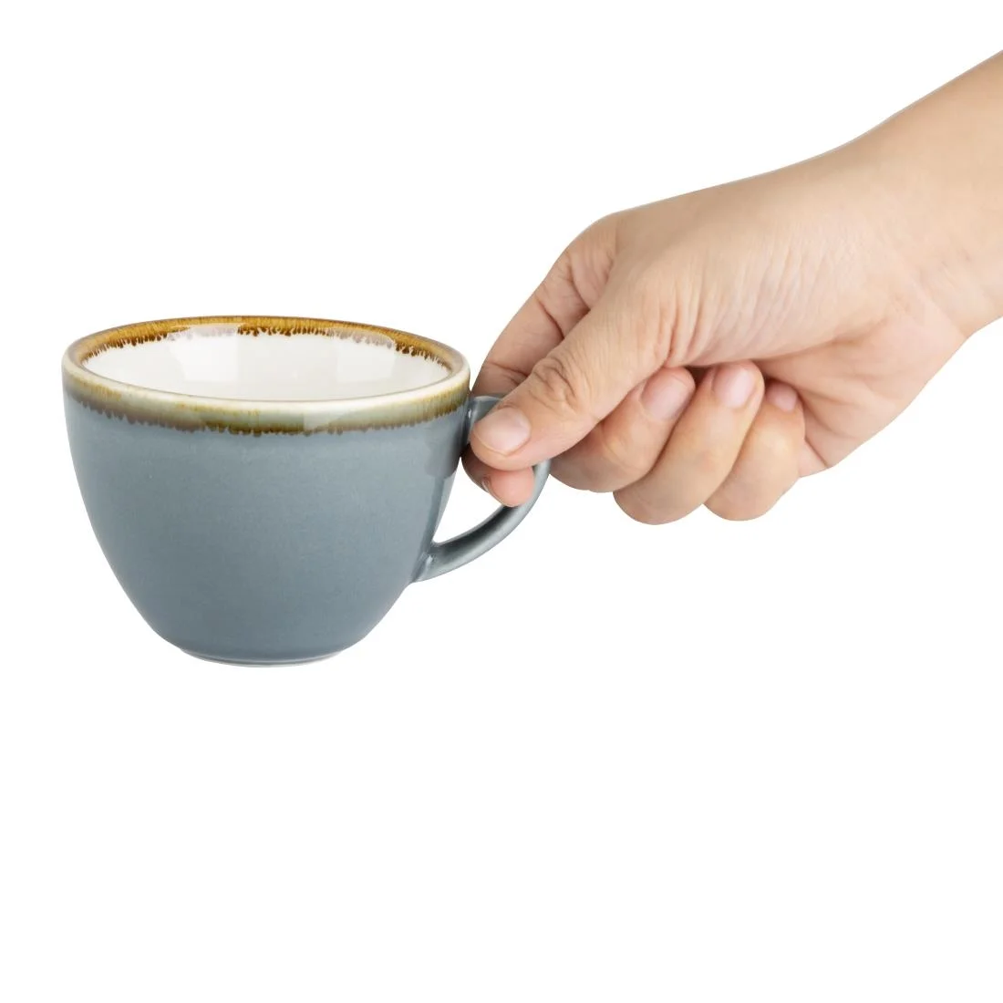 Olympia Kiln Cappuccino Cup Ocean 230ml - Image 3